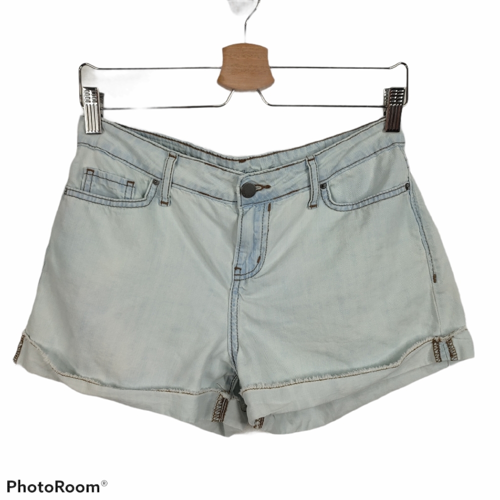 *Calvin Klein Jeans Chambray Light Wash Jean Shorts Coastal Cottage Cotton Mom